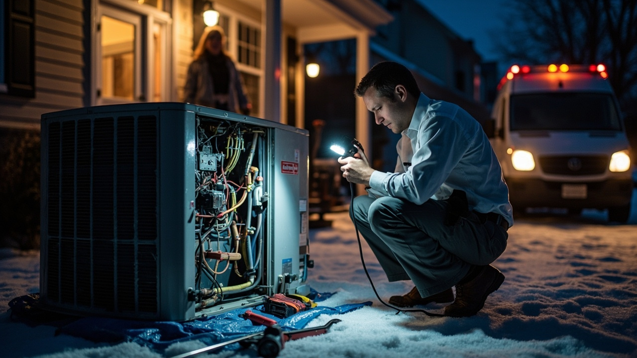 Emergency Heat Pump Repair in Indianapolis – 24/7 Dispatch, Technicians On-Site in 60 Minutes or Less