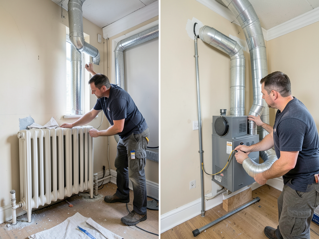 Converting an Old Boiler to Modern Forced Air in Your Garfield Park House