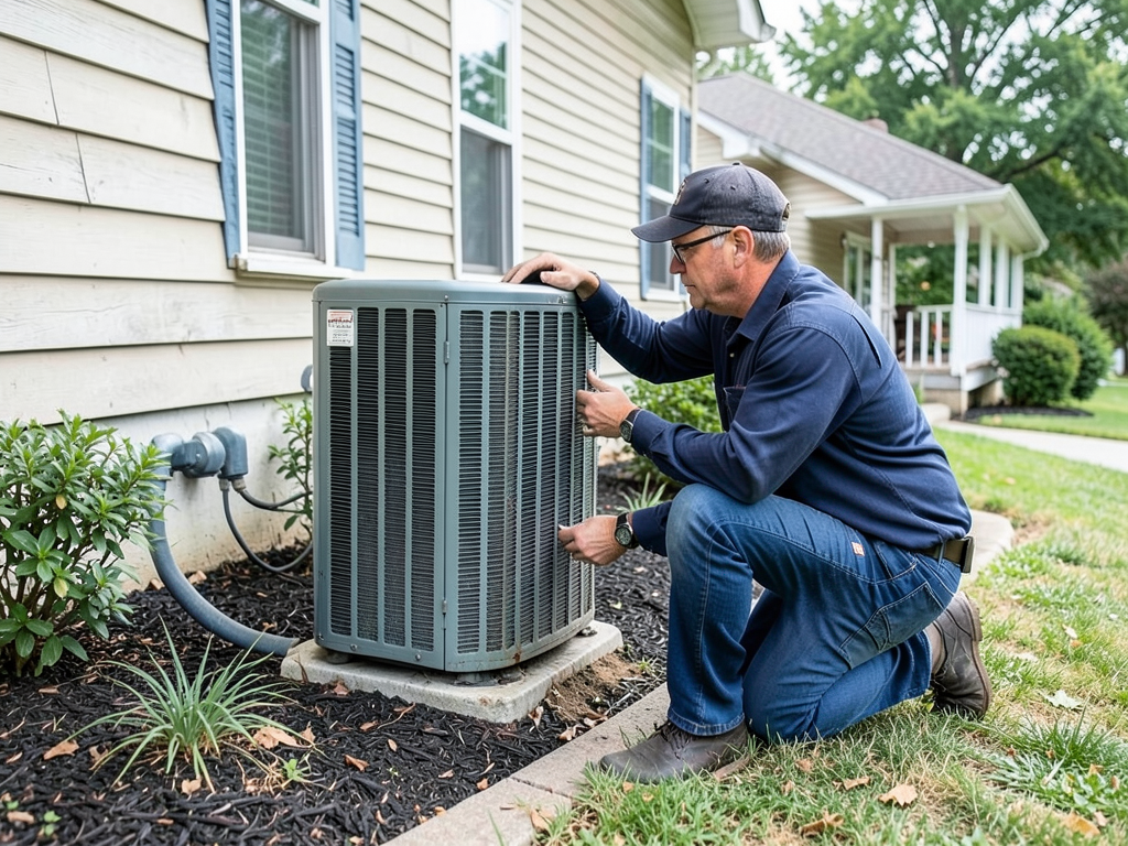 Replacing your aging ac condenser in a whiteland r