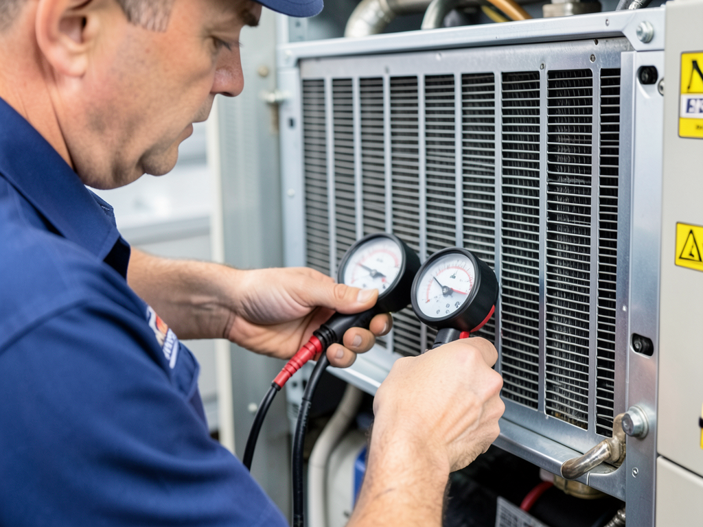 Replacing your aging AC condenser in a Whiteland ranch style home